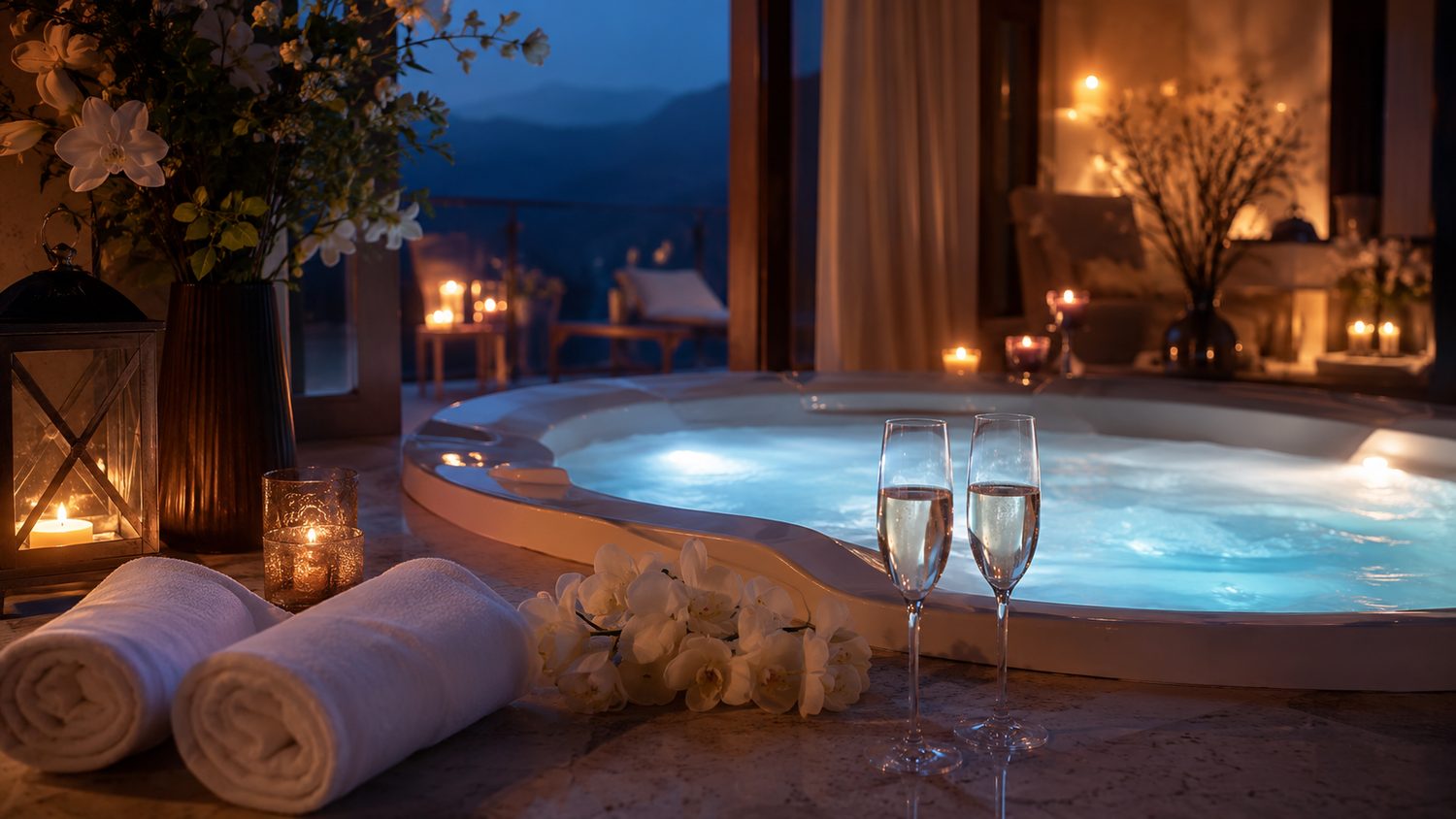 Romantický wellness pobyt pro pár jako dárek k výročí – relaxace ve dvou v lázních