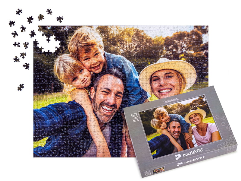 Puzzle z vlastní fotky s 1000 dílky – rodinná fotka a dárková krabička puzzleYOU