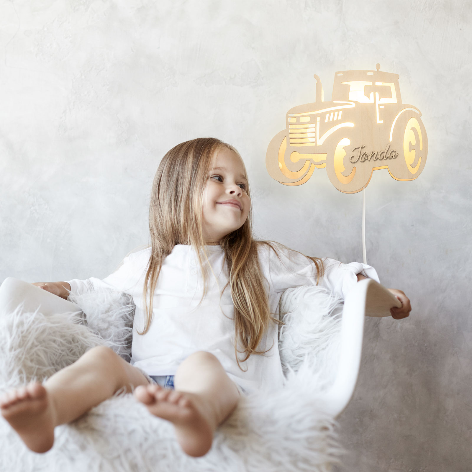 Lampička do dětského pokoje - Traktor Lampička do dětského pokoje - Traktor - Obrázek 3