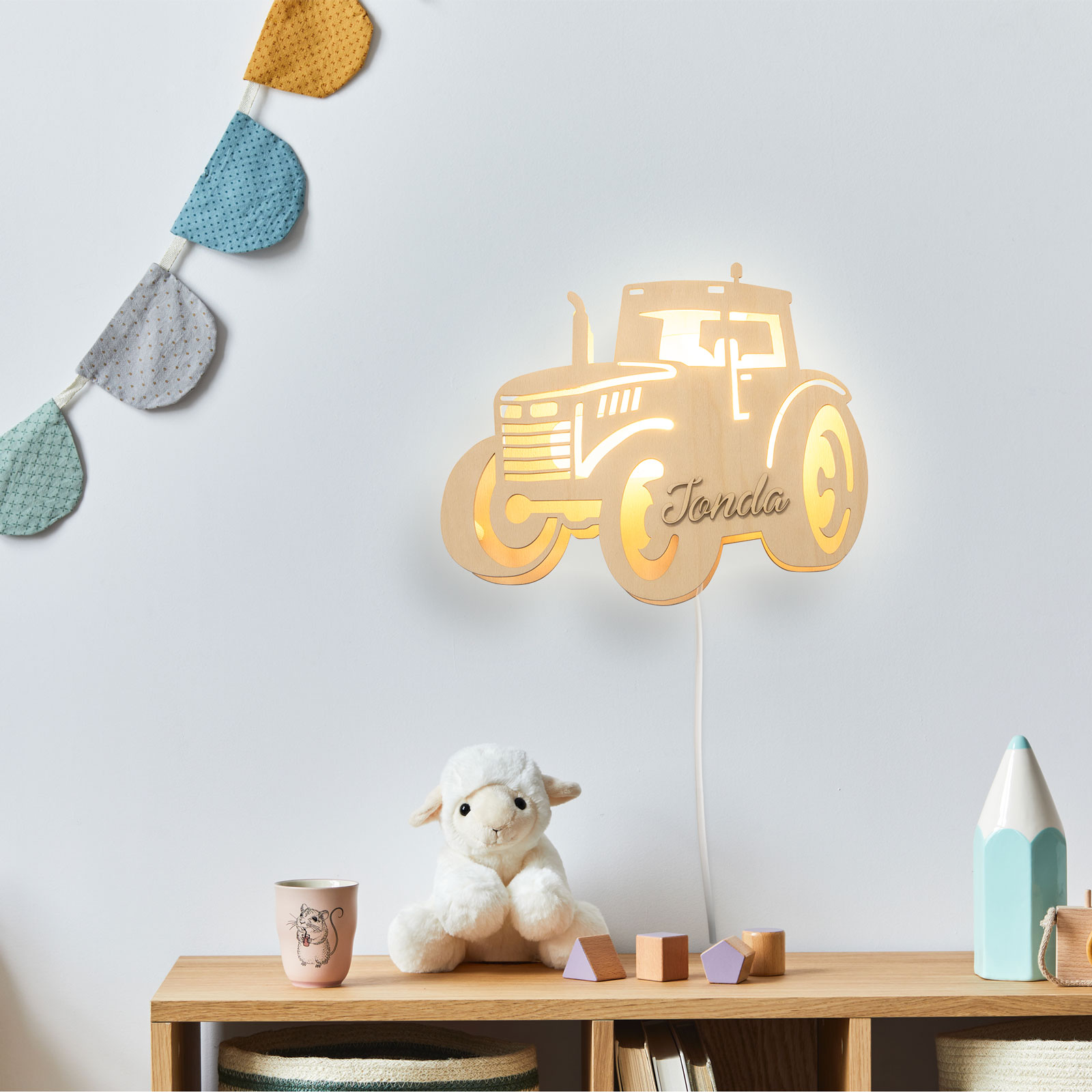 Lampička do dětského pokoje - Traktor Lampička do dětského pokoje - Traktor - Obrázek 2