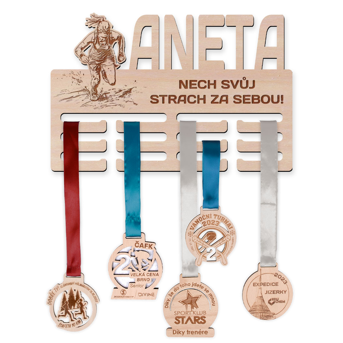 Věšák na medaile - OCR, žena Velikost věšáku: Malý (30 x 20 cm) Věšák na medaile - OCR, žena Velikost věšáku: Malý (30 x 20 cm)