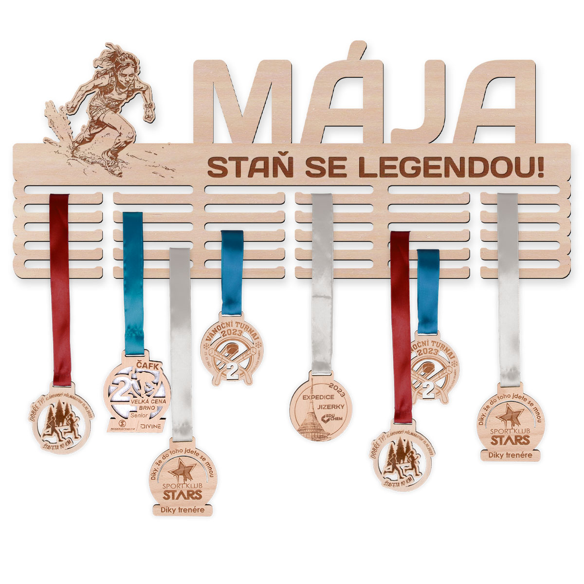 Věšák na medaile - OCR, dívka Velikost věšáku: Malý (30 x 20 cm) Věšák na medaile - OCR, dívka Velikost věšáku: Malý (30 x 20 cm) - Obrázek 3