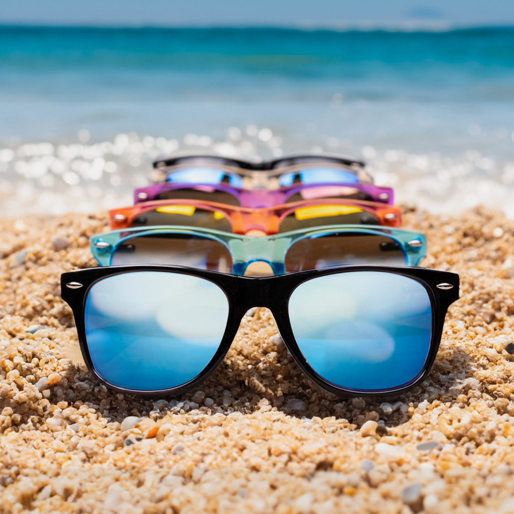 Sluneční brýle s bambusovými nožičkami - Modrý rámeček s modrými sklíčky Sluneční brýle s bambusovými nožičkami - Modrý rámeček s modrými sklíčky - Obrázek 5